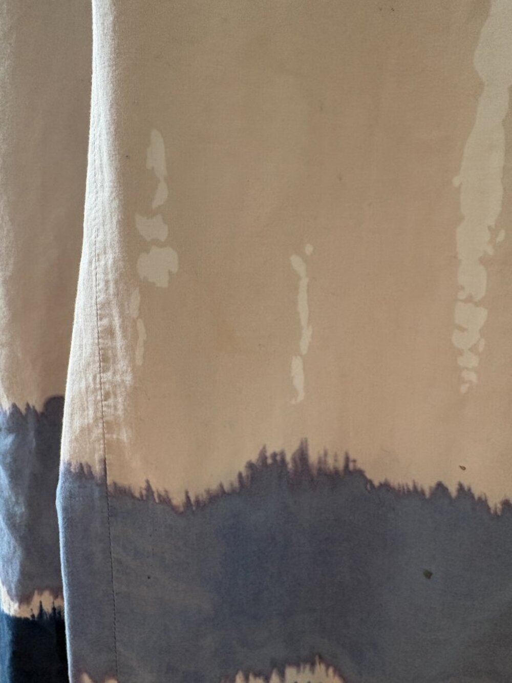 🌟 MASSIMO DUTTI 🌟 WATERCOLOR STRIPE PRINT UTILITY JUMPSUIT BLUE / BEIGE SZ 6 - Picture 8 of 11